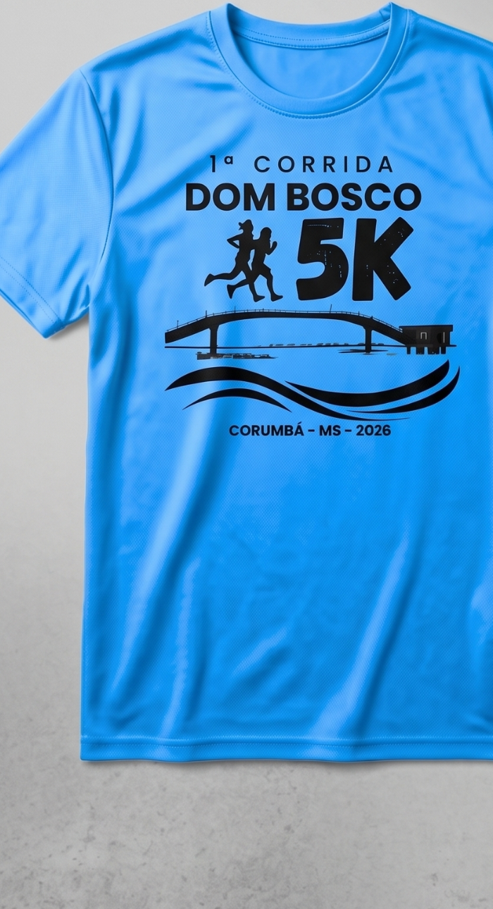 Camiseta oficial 1ª Corrida Dom Bosco 5K